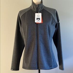 NWT Storm Creek Diamond Quilted Full Zip Jacket in Heather Gray